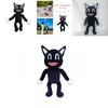Black Cartoon Cat Stuffed Animal Plush Toy Highly Detailed And Made To Last!
