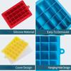 Silicone Ice Cube Tray 24 Square Molds BPA Free Flexible Easy Release for Freezer Cocktails Whiskey Home Kitchen Bar Accessories