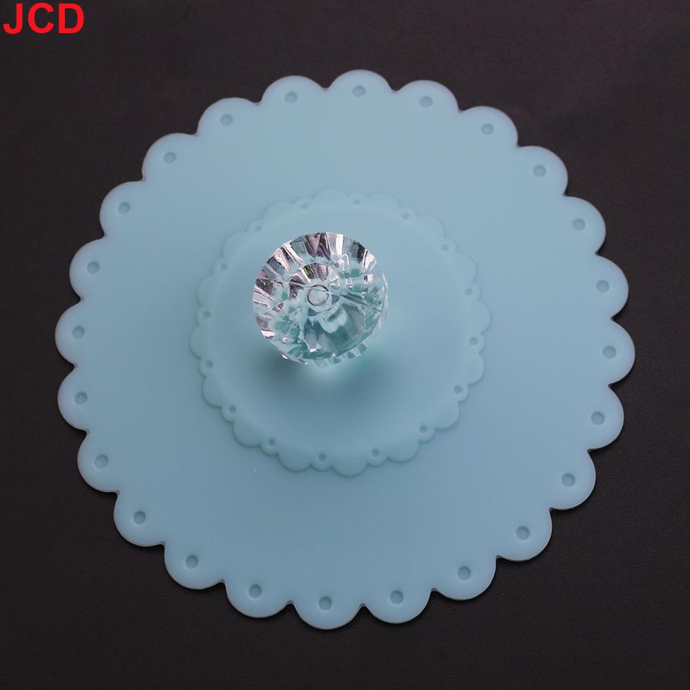 JCD Reusable Silicone Cup Cover with Artificial Diamonds Anti-dust Thermal Insulation Cup Lid Seals Mugs Cover Drinkware Parts