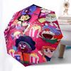 1pc Adventure Time Outdoor Umbrella - Automatic Opening/Closing, Portable Tri-Fold Design with 8-Rib Iron Frame - Perfect Gift for Fans, Travelers, Da