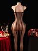 Women Erotic Costumes Plus Size Sexy Crotchless Babydoll Lingerie Bodystocking Mesh Floral Translucent Catsuit Baby Doll Dress