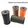 9-Core 100m Polyester Paracord for Outdoor Camping, Binding, or Bracelet Weaving.