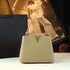 Popular High-grade Leather Women Handbags Small Portable Bucket Bag 2025 New Niche Design Commuter Crossbody Mother Bags
