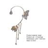 Boucles d'oreilles papillon, 1 pièce, design à pompon, exquis, résistant à la décoloration, indolore, facile à porter, décoratif, élégant, style papillon