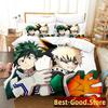 Anime My Hero Academia Bedding Set Printed Bed Set With Pillowcase Bed Duvet Cover Soft Queen Super King Size Home Textileextile