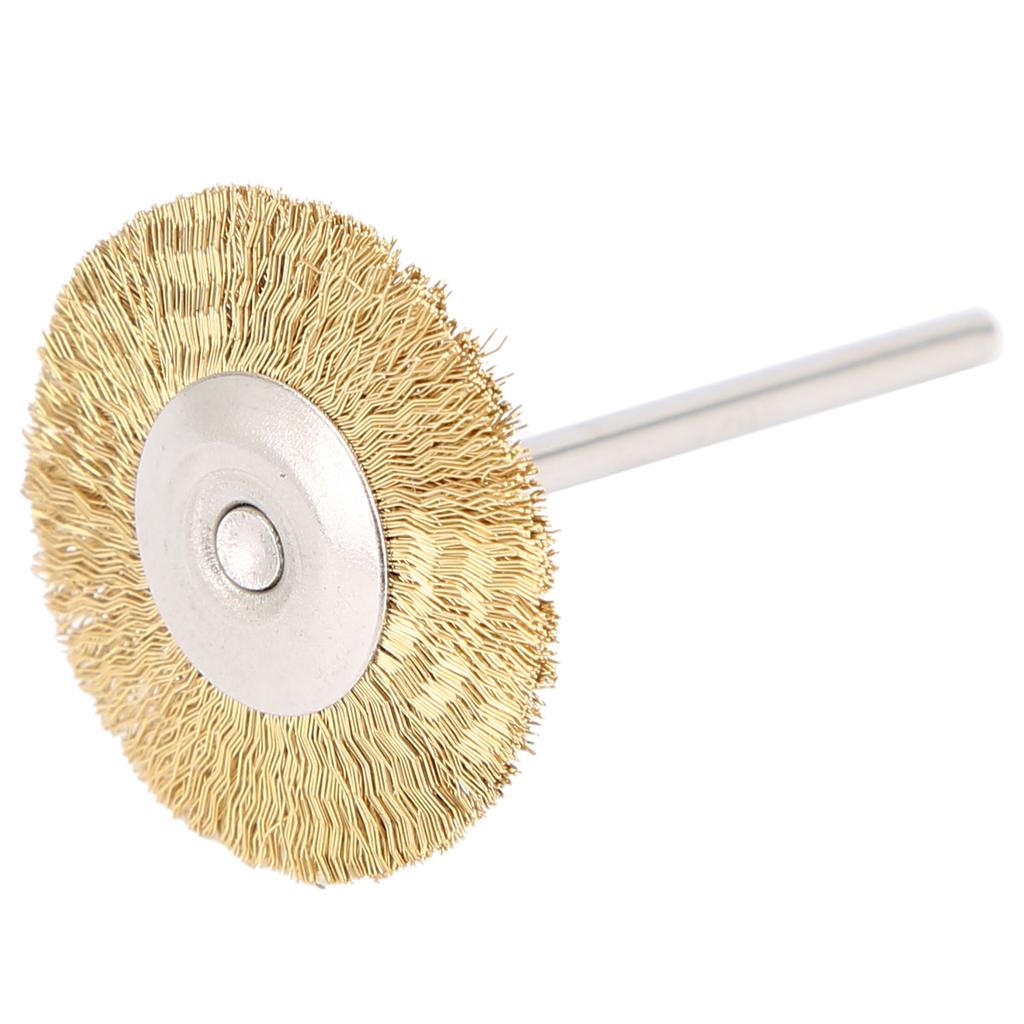 T shaped Nail Drill Bit Cleaning Brush Brass Wire Grinding Head Cleaner Brush Manicure Tool