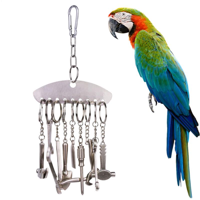 

Stainless Steel Parrot Toys Stainless Steel Hand Tools Parrot Toys Interactive Exploring Educational Game Boredom Relief Bird China Mainland