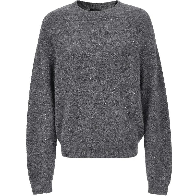 

VEROMODA Women s Winter Mohair Blend Loose Knit Sweater M