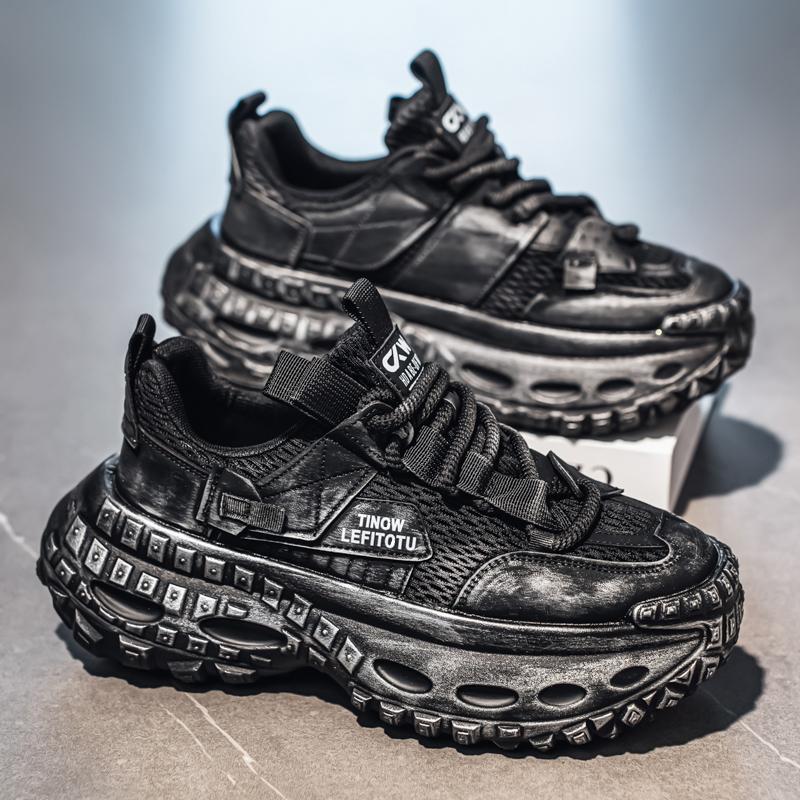 2026 New Thick Sole Height Increasing Trend Casual Sports Autumn Breathable High-quality Casual Versatile Men s Shoes 39