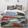 TOP Historic Route 66,Mother Road,Comforter Bedding Set,Duvet Cover Bed Set Quilt Pillowcase,king Queen Size To Bedding Set