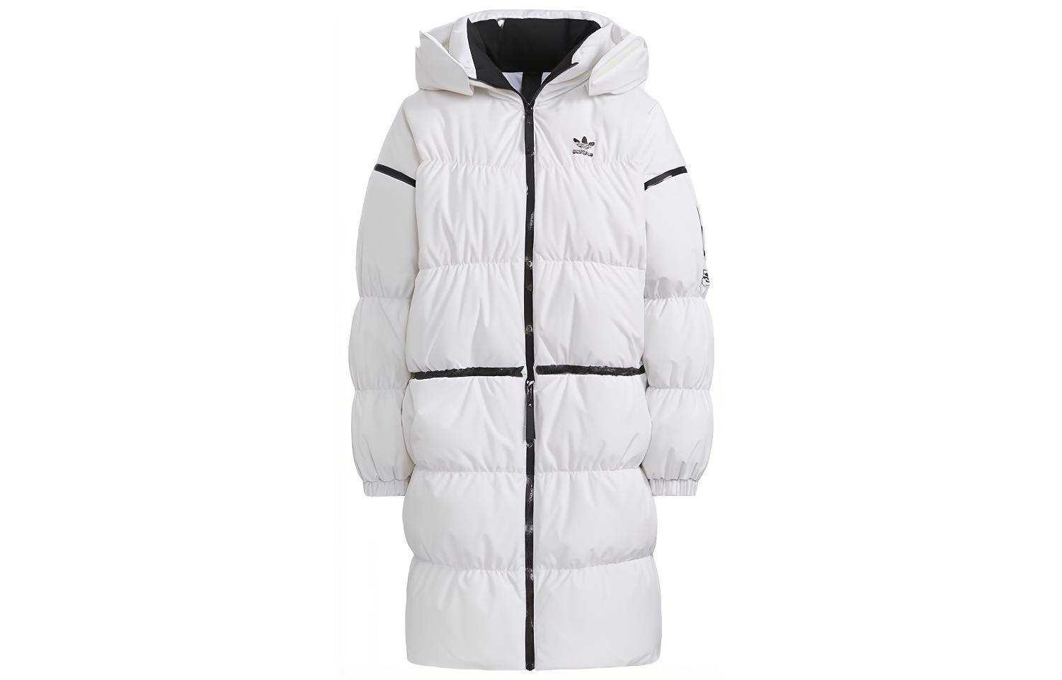 Adidas Originals LONG ZIP DOWN JACKET Down Jacket Winter Women s White HF1582 38
