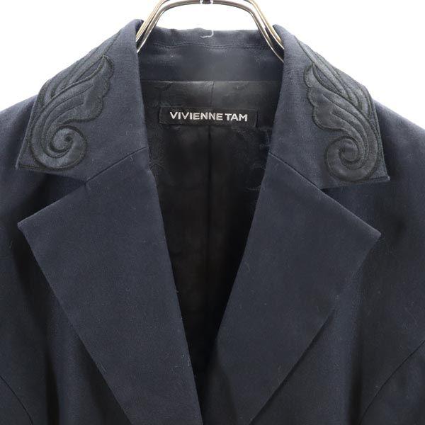 Vivienne Tam Herren-Sakko nach Maß Made in Japan Serie Schwarz Damen Gebraucht