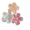 Blue & White Gradient Plumeria 3D Marble Hair Claw Clip - Elegant Floral Hair Accessory