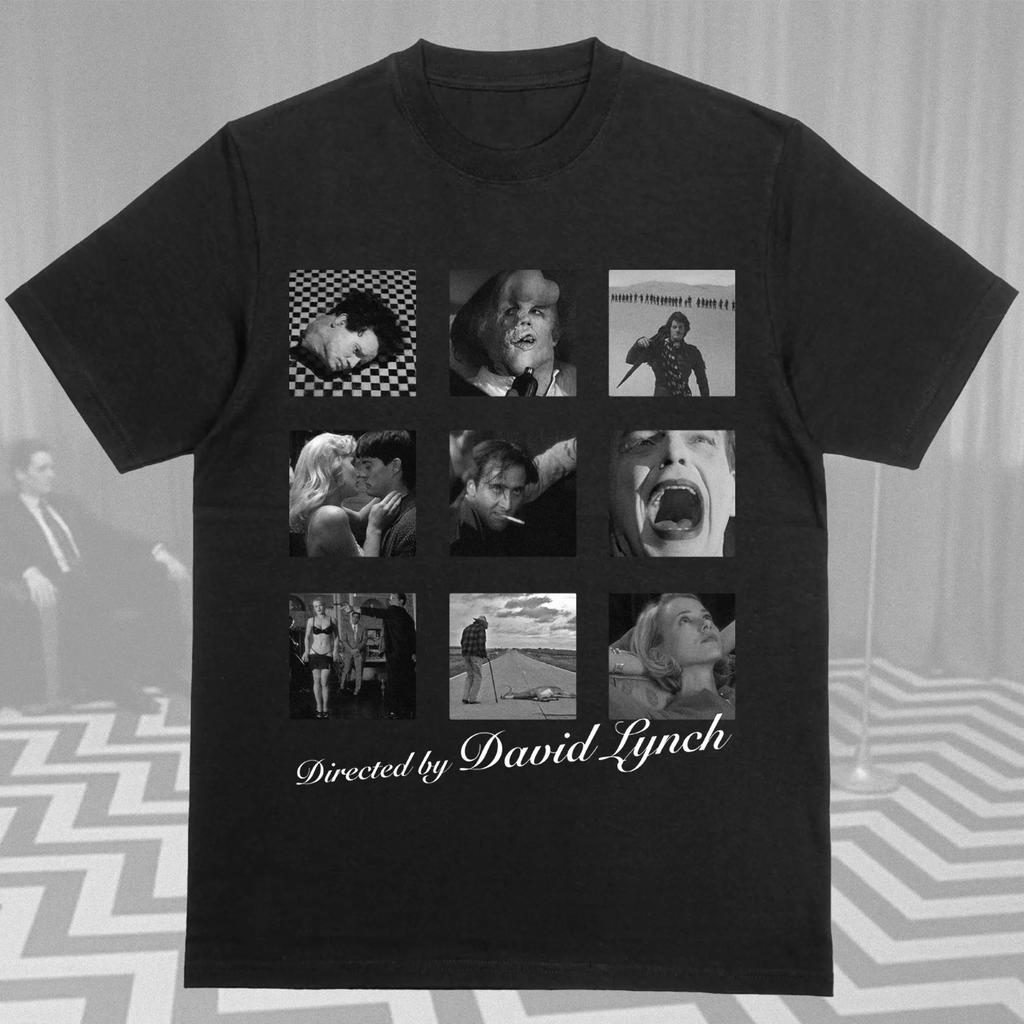 David Lynch Retro Style Tshirt Retro Mens Tshirt for Movie Enthusiasts Summer New Style Suitable for Both Men and Women
