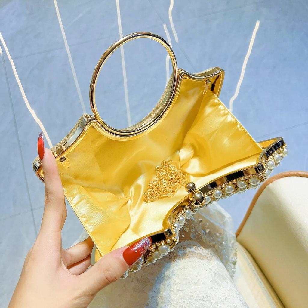 Dinner Bag Damen Banketttasche Crossbody Handtasche Diamantbesetzte elegante Ein-Schulter-Tasche