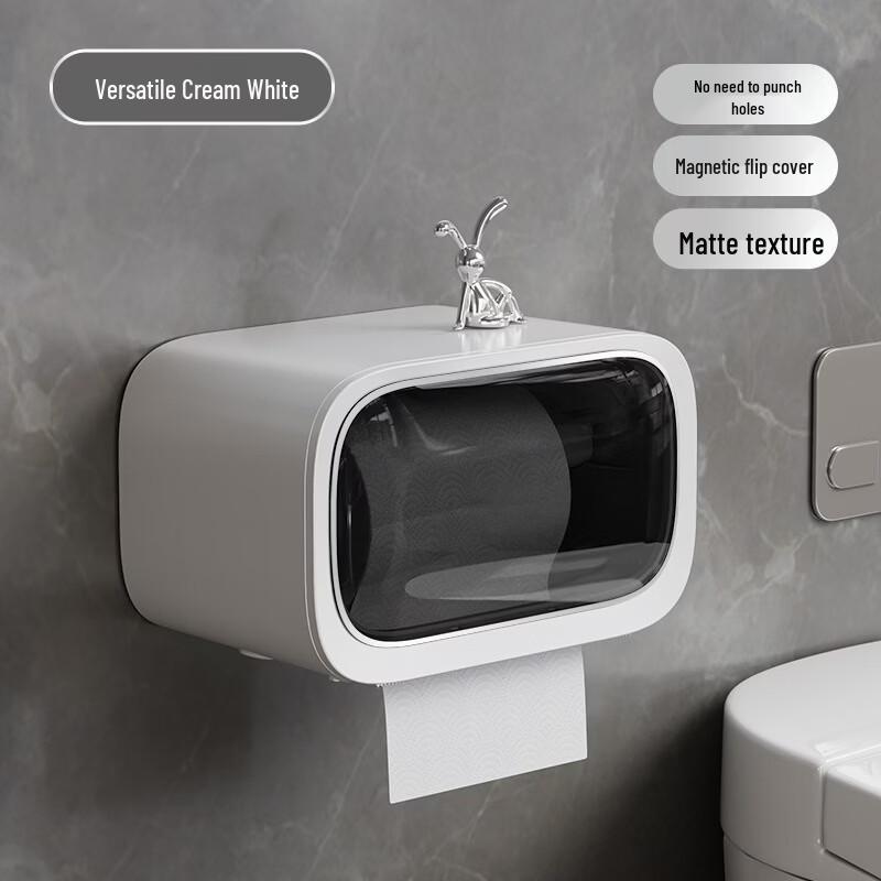 Wall-Mounted Premium Tissue & Roll Paper Holder