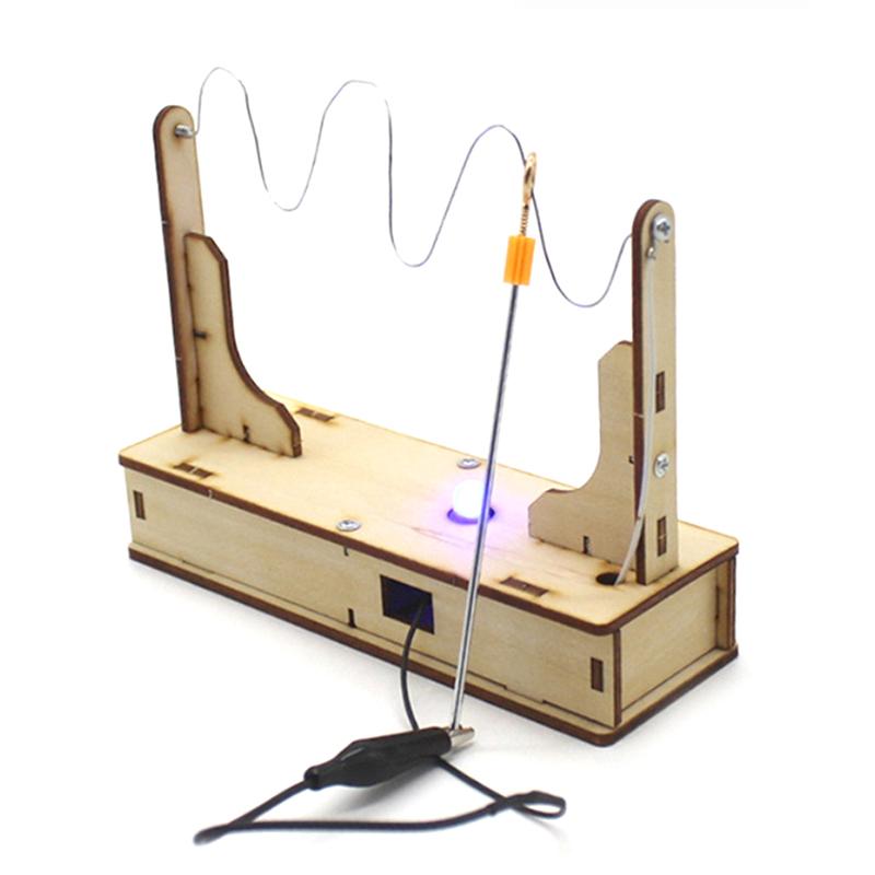 1 Set Physikalische Wissenschaftliche Experimente Stromkreis-Bausatz Kinder Drahtabstand DIY Wissenschaftsspielzeug Kinder Pädagogisches Handbuch Spielzeug