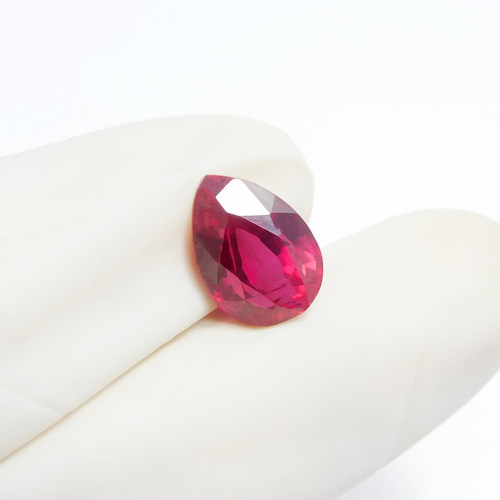 Pear Cut 4.65 Carat Natural Red Ruby CERTIFIED Beautiful Loose Gemstone P-4764-Ra