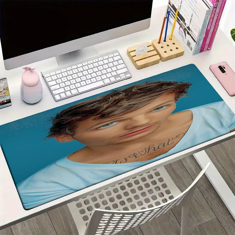 Louis Tomlinson Theme Mouse Pad, Non Slip Rubber Base, Multifunctional Office & Home Decor, Perfect for Workspace Personalization.
