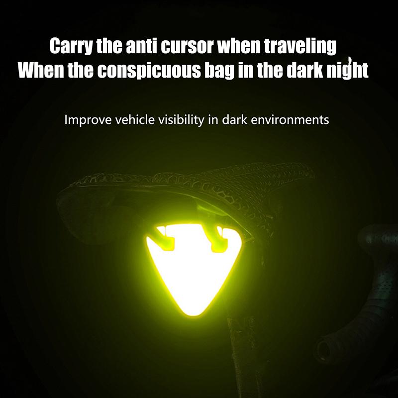 1PC Saftety Mark Bicycle Rim Frame Reflector Bicycle Reflective Stickers Secure Warning Strip Car Motorcyle Night