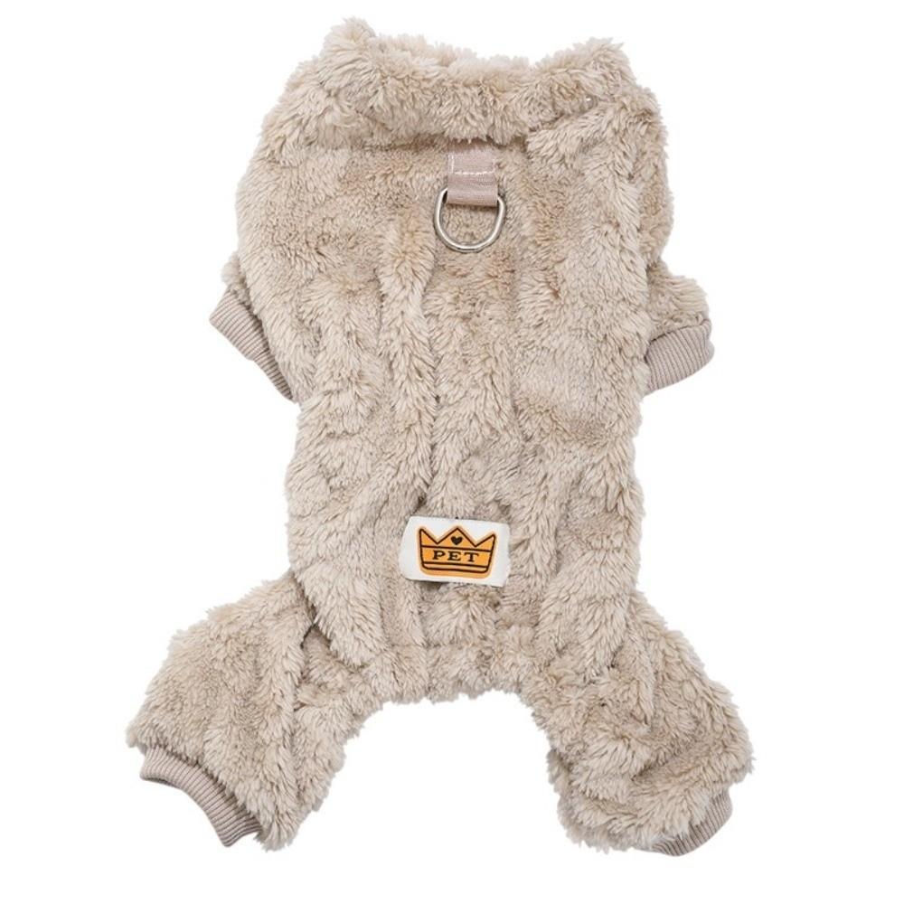 Winter Dog Hiking Jacket Fleece Dog Bodysuit Fashion Plush Dogs Coat Puppy