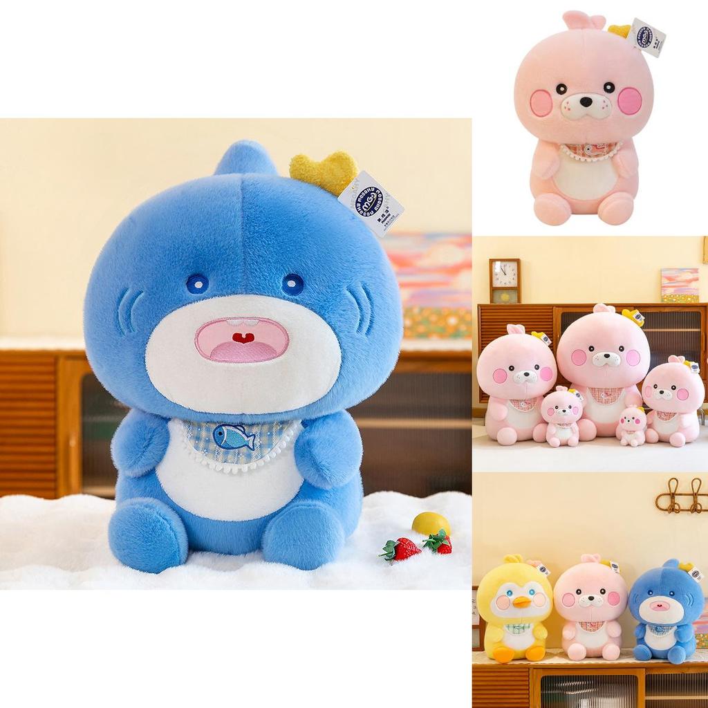 Cute Ocean Pets Plush Shark Toy With Soft Pp Cotton Filling For Kids Birthday Gifts