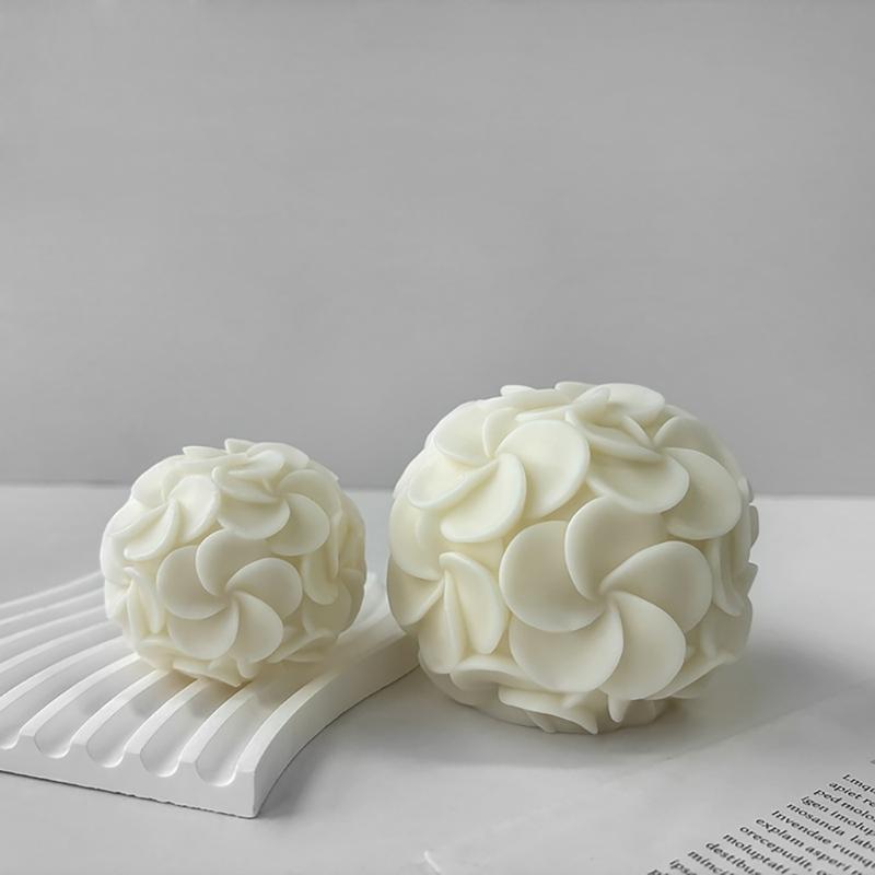 Silicone Soap Molds Flower Candle Mould Silicone Crafts Moulds Hydrangea Shaped Perfect Gift for DIY Hand-Making Lover