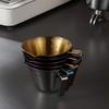 Tasse d'Extraction Espresso 100ml Acier Inoxydable avec Échelle Épaisse Exquise Once Tasse à Café Accessoires Cuisine Maison Café