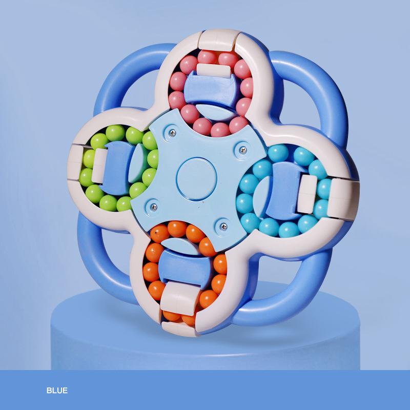 Color Magic Beans Cube Fingertip Toys Anti-stress Spinner Brain Teaser Maze Puzzle Interactive Game for Adults Kids Cubo Magico