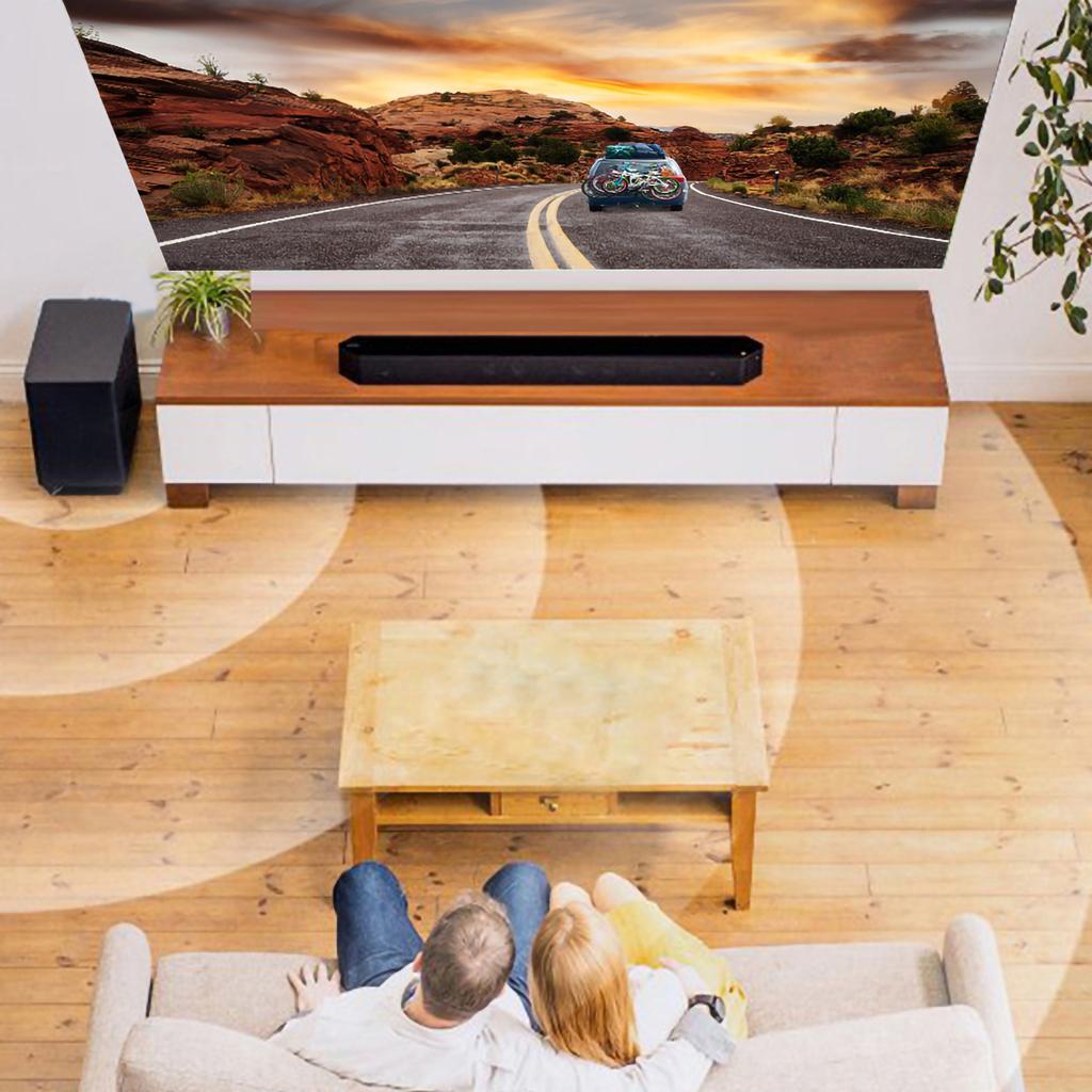 T5 Home Theater HD Mini Portable Projector Family Children"s Smart Phone Led ProjectorsUK Plug