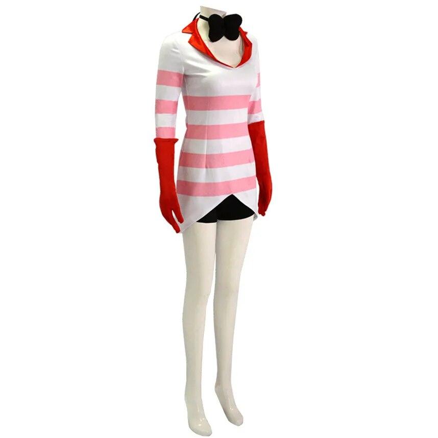 CosDaddy Alastor Engel Cosplay Kostüm Erwachsene Damen Kleid Anzüge Halloween Karneval Kostüm