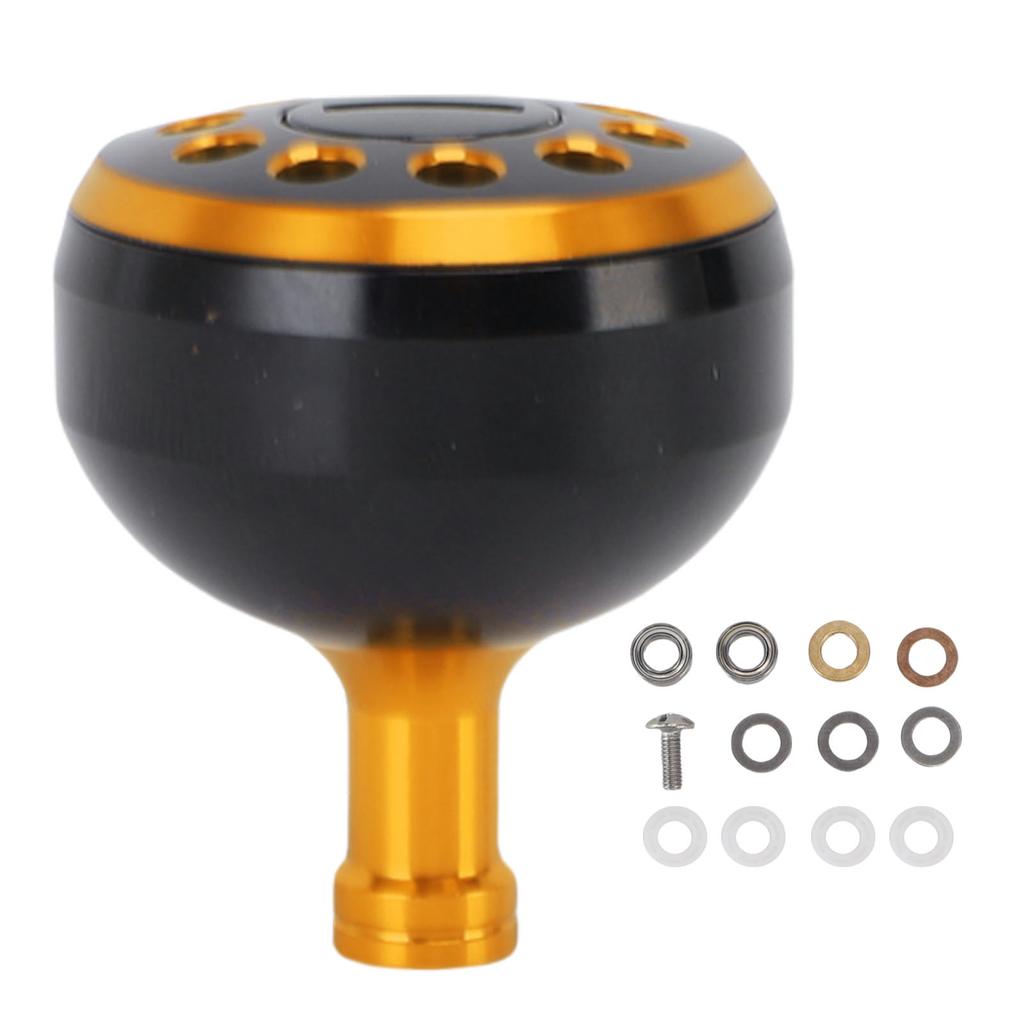 Baitcasting Reel Handle Knob Sturdy Lightweight Aluminium Alloy 38mm Power Knob Rustproof Anti Slip Quick Install for Repair