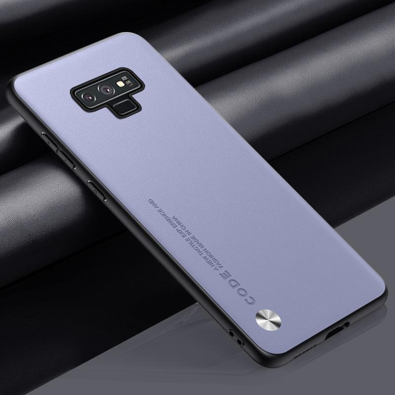 

Роскошный чехол из искусственной кожи для Samsung Galaxy Note 9, задняя крышка, силиконовый защитный чехол для телефона Samsung Note 8 Note8 Note9 Coque For Galaxy Note 8 светло-фиолетовый