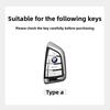 SQLI6 Car Key Case Cover Fob Keyring For BMW F30 F11 X3 F25 Serie 1 E39 X4 G20 X5 G05 F40 X6 F44 216 X1 G30 320i Car Styling