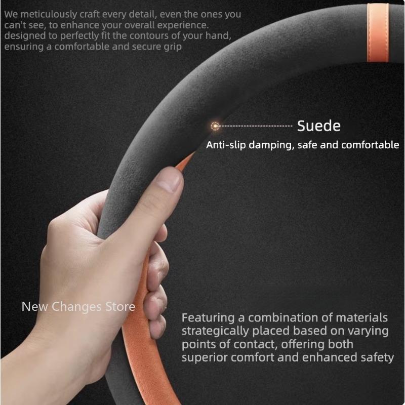 For BYD Ti 7 2025 2026 Steering Wheel Cover Anti Slip Handle Protection Cover Modification Accessories