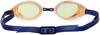 MIZUNO ACCEL EYE Swim Goggles with Integrated FINA Orange x Ruby Mirror Cushion, Approved, 85YA90153, (Clear)