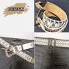 Studded Western Bling Dance [SNOEAKRH] Belt, Rhinestone, Y2K, Style, Sparkling, Sequins, Glitter, Bling, Unisex, Party, (Silver)