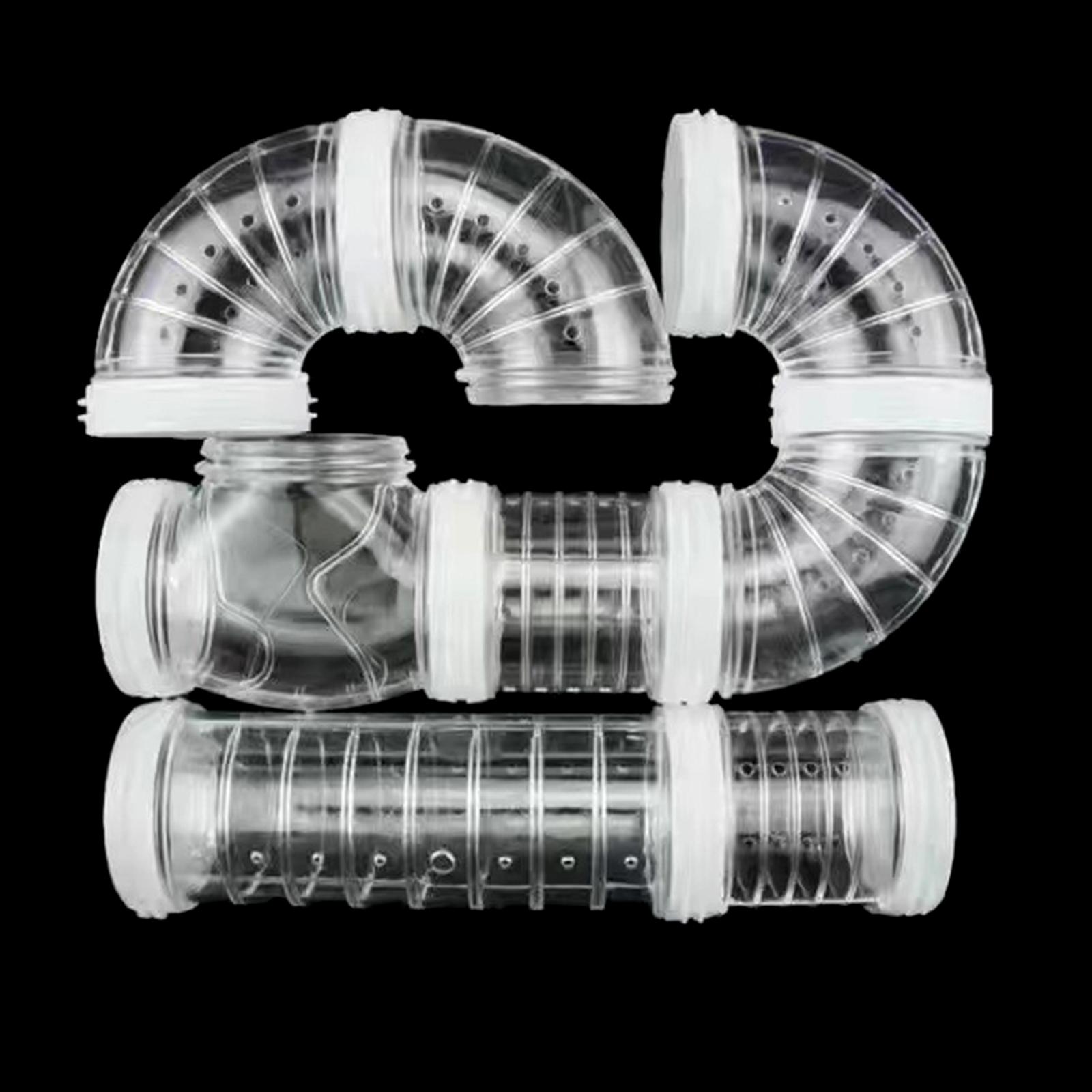 

Adjustable Clear Tunnel Tube Track Clear DIY Toy for Small Animal Mouse Tube Hamster Rabbits Excercise Cage Tunnel белый
