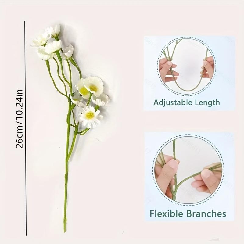 9 одиночных ромашек, имитация цветка, букет ромашек, декорация для гостиной, искусственная ромашка, декор из хризантем, сушеные цветы