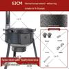 Extra Thick Patterned Steel Portable Wood-Burning Stove for Home & Outdoor Use