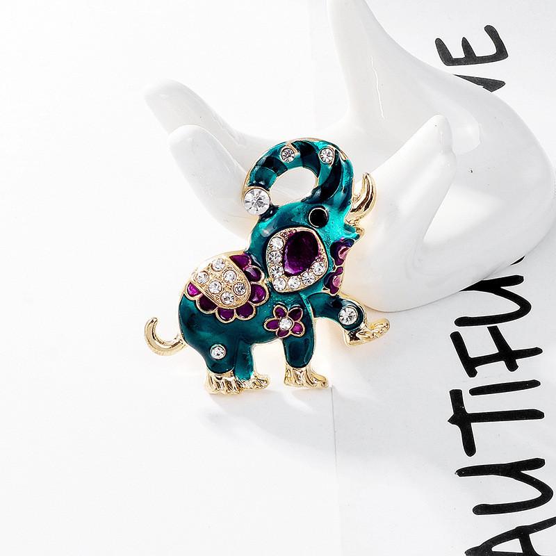 Ethnic Style Animal Brooch Pin With Rhinestones For Women Fashion Accessories