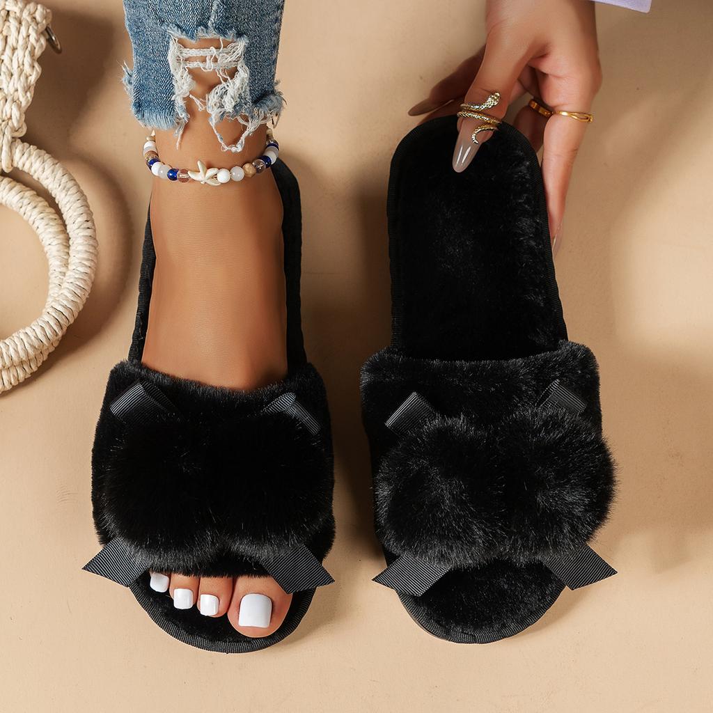 Women Slippers Fashion Comfort Flat Slippers Women Trend Anti-slip Wear Comfortable Soft Sole Fluffy Flat Sandals Slides Women