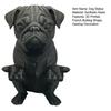 3D Printed French Bulldog Figurine Modern Matte Black Dog Statue Animal Desktop Decoration