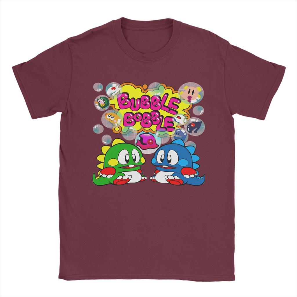 Unisex Bubble Bobble TShirts  Cotton Top Tees Summer Y2K Casual ShortSleeve T Shirt Crewneck Trendy Cool Print Tee Shirt 5XL