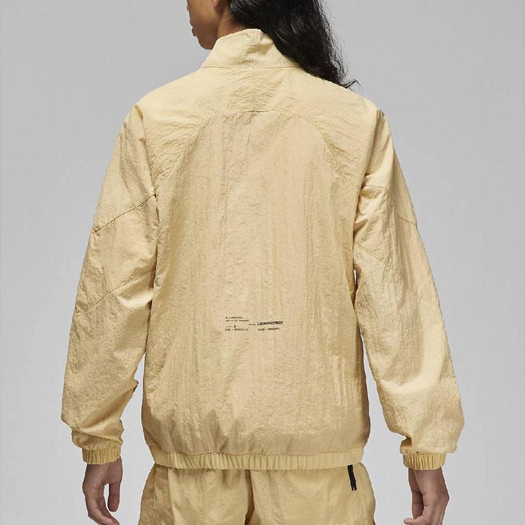 Jordan Solid Color Small Logo Print Casual Jacket Men Outerwear Khaki DQ8074-252