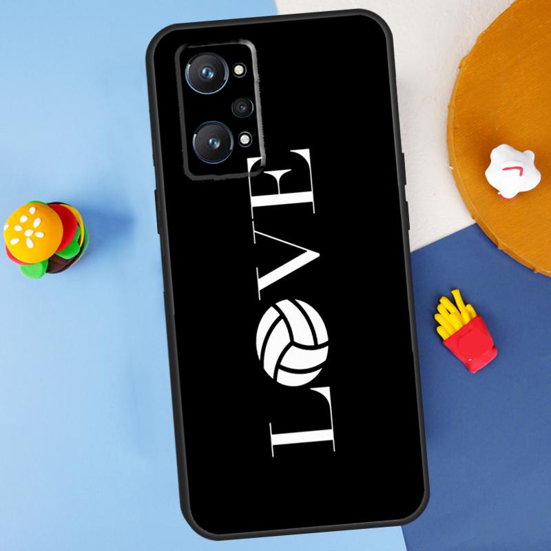 Love Play Volleyball For Realme C55 C67 C61 C75 C53 C51 C21Y C25S GT 6 6T 5 GT7 Pro 10 11 12 13 14 Pro Plus Case