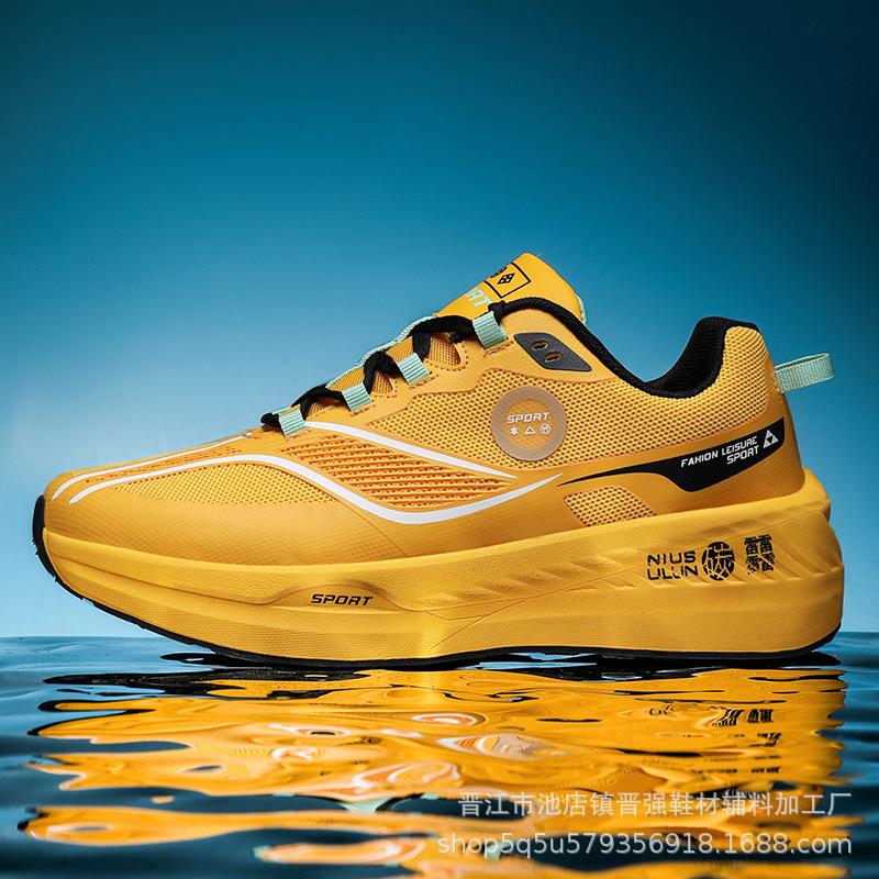 

7p Год Дракона лимитированные кроссовки с фрикционным звуком бега Качество Lugao дышащая сетка спортивная повседневная обувь мужская 45