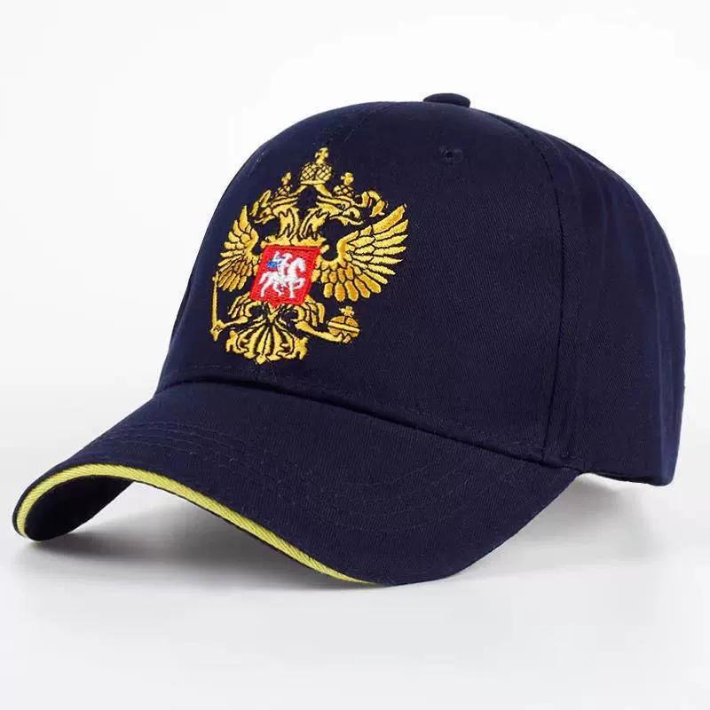 

Бейсболки Россия Кепки для гольфа с вышитым значком Россия Кепки Snapback из хлопка Мужские и женские Кепки в стиле хип-хоп Спортивные кепки Bone Fashion 54-61CM темно-синий