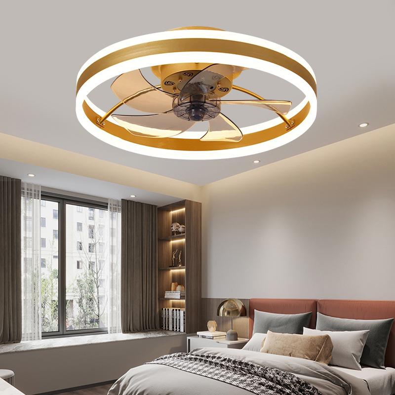 Japanese Style Minimalist Fan Light with Nordic Chandelier for Bedroom or Restaurant