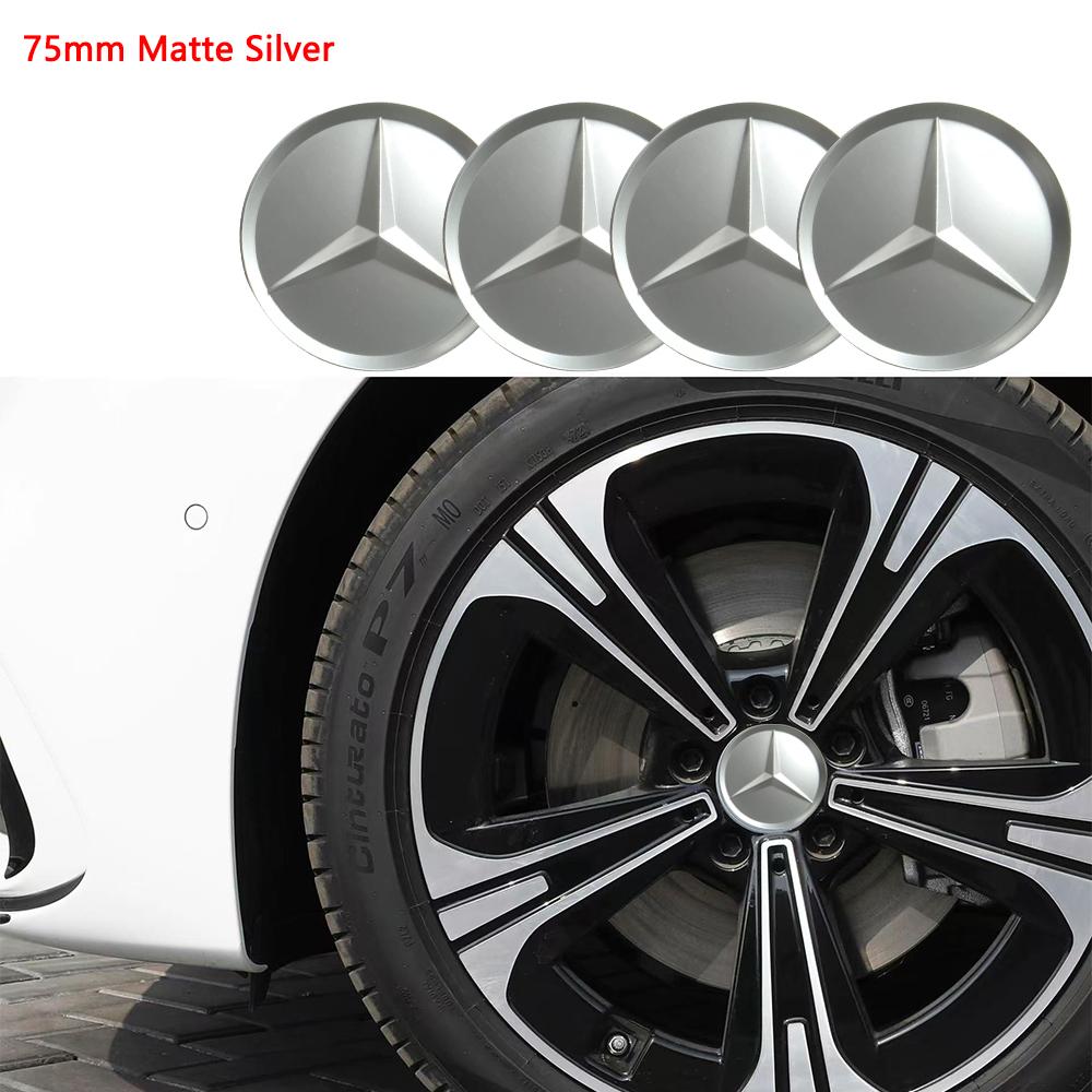 4Pcs 75mm ABS Car Wheel Center Covers for Mercedes Benz W166 W212 W213 W246 W176 C260 C200 C300 C180 C63 W167 Hub Accessories